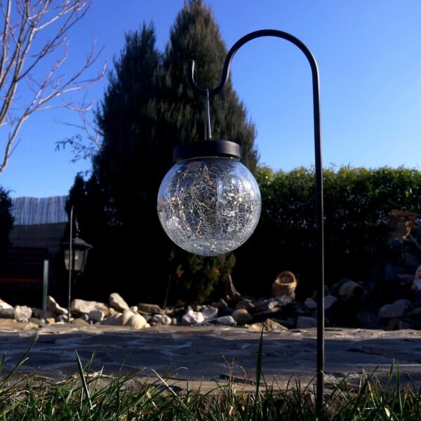 Lampa solara pentru gradina, 20 LED-uri, 75 cm, Rigel - imagine 2