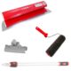 Set gletiera profesionala, inox, 80 cm x 0.3 mm, suport, maner prelungitor, rola gletuit