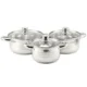 Set oale cu capac, inox, 6 piese, Perfect Home Diamond - imagine 2