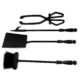 Set accesorii semineu, suport cu 4 piese, 60 cm  - imagine 2