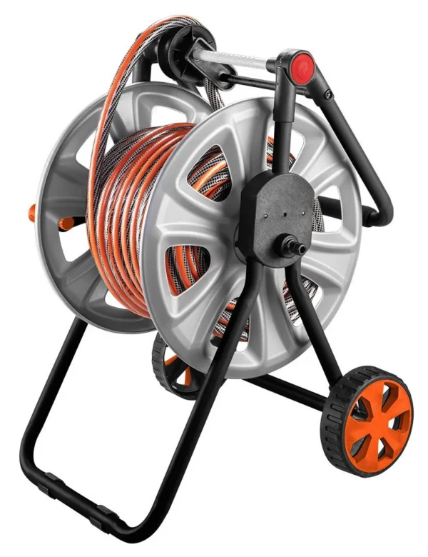 Carucior cu furtun gradina, antirasucire, + pistol de stropit, accesorii, 1/2", 50 m, NEO - imagine 19