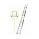 Scara aluminiu, 3 tronsoane, 7 trepte, max 150 kg, 4.23 m, Drabest - imagine 4