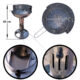 Gratar gradina, grill rotund, reglabil, cu picior, 40x68 cm, Capri - imagine 3