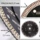 Disc diamantat turbo subtire, placi ceramice, taiere umeda si uscata, 230 mm/22.23 mm, Richmann Exclusive - imagine 2