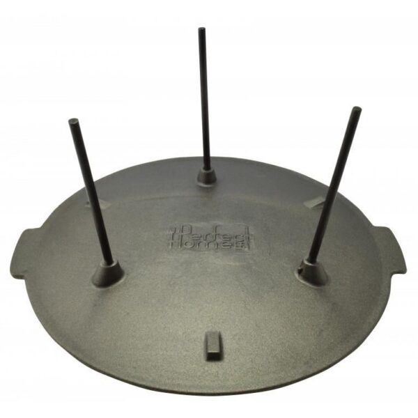 Disc pentru gratar, fonta, cu picioare, 45x23 cm, Perfect Home - imagine 2