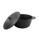 Oala de fonta cu capac, rotunda, 10 L, Perfect Home - imagine 2