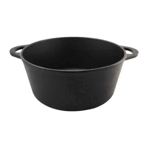 Oala de fonta cu capac, rotunda, 10 L, Perfect Home - imagine 3