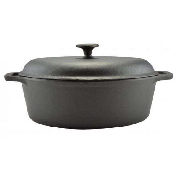 Oala de fonta cu capac, 7.5 L, Perfect Home - imagine 3