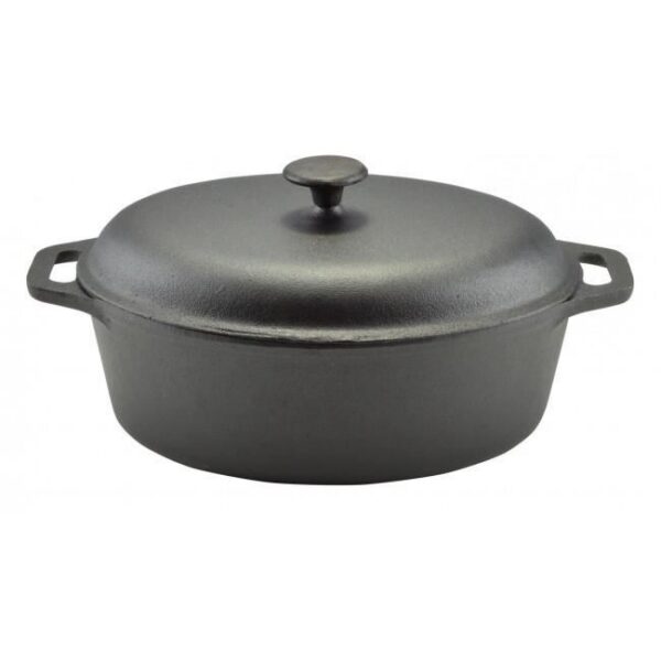 Oala de fonta cu capac, 7.5 L, Perfect Home - imagine 2