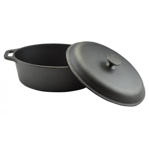 Oala de fonta cu capac, 7.5 L, Perfect Home - imagine 4
