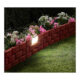 Gard de gradina decorativ, cu iluminare solara, set 4 buc, 42x29 cm - imagine 6