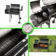 Gratar gradina, grill dreptunghiular, cu roti, capac, afumatoare si horn, 112x63x117 cm - imagine 5