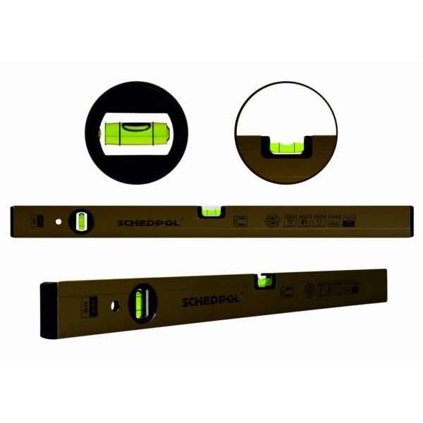 Nivela BASIC magnetica profesionala 0,4mm/m precizie 2 bule 120cm - imagine 3