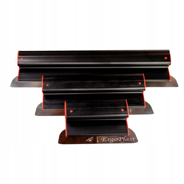 Set 3 gletiere profesionale, inox, 25, 40, 60 cm, Ergoplast - imagine 1
