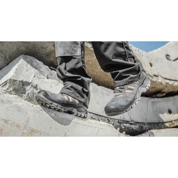 Pantofi de lucru din piele de caprioara, S1P, SRA, marimea 42, NEO - imagine 2