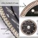 Disc diamantat turbo subtire, ceramica, taiere umeda si uscata, 125 mm/22.23 mm, Richmann Exclusive - imagine 3