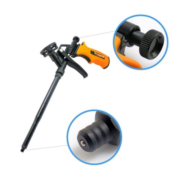 Pistol aplicat spuma, teflonat, 2 varfuri, 32 cm, Richmann Exclusive - imagine 2