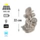 Decoratiune gradina, polirasina, lampa solara, inger, 12x15x22 cm - imagine 3