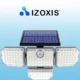 Proiector solar Izoxis, Waterproof IP65, 181 leduri, Telecomanda, 4 moduri de operare, 9W - imagine 9