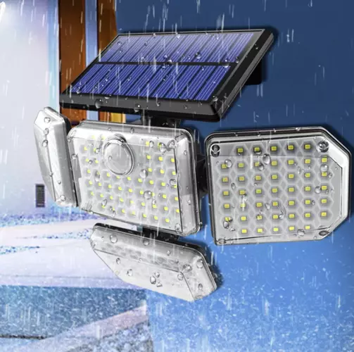 Proiector solar Izoxis, Waterproof IP65, 171 leduri, Telecomanda, 4 moduri de operare, 9W
