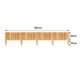 Gard de gradina decorativ din lemn, natur, 200x40 cm - imagine 6
