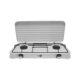 Aragaz camping, portabil, 2 arzatoare, 2.5 kW, cu capac, Starlux