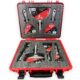 Spacluri inox profesionale, set 5 buc, cu razuitor, spatula multifunctionala, geanta, Olejnik