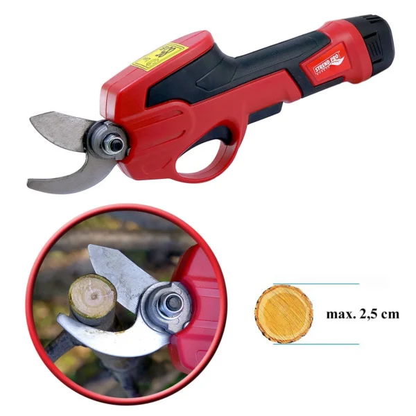 Foarfeca electrica de gradina, cu acumulator, 1.5 Ah, 7.2 V, Strend Pro - imagine 6