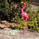 Decoratiune gradina, metalica, flamingo, 14x24x65 cm - imagine 3