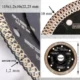 Disc diamantat turbo subtire, placi ceramice, taiere umeda si uscata, 115 mm/22.23 mm, Richmann Exclusive - imagine 7