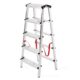 Scara aluminiu, Master, 2 tronsoane, 5 trepte, max 125 kg, 1.14 m - imagine 2