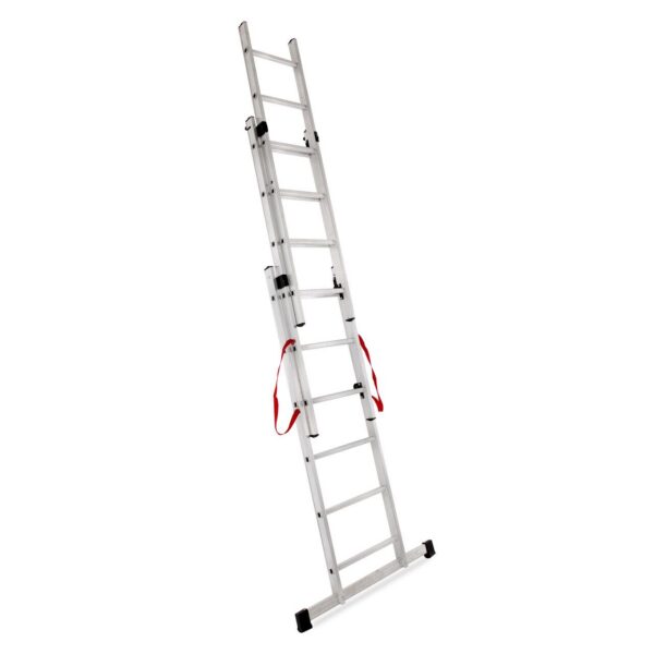 Scara aluminiu, Master, 3 tronsoane, 6 trepte, max 150 kg, 1.69-3.45 m - imagine 4