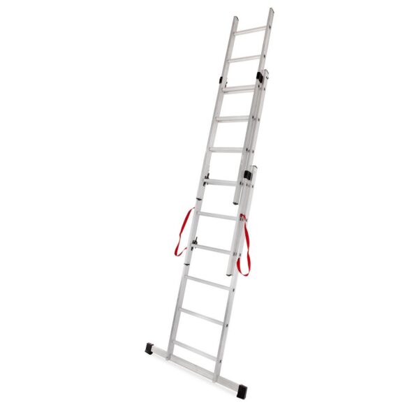 Scara aluminiu, Master, 3 tronsoane, 6 trepte, max 150 kg, 1.69-3.45 m - imagine 5