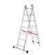 Scara aluminiu, Master, 2 tronsoane, 7 trepte, max 150 kg, 2-3.14 m - imagine 2