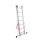 Scara aluminiu, Master, 2 tronsoane, 7 trepte, max 150 kg, 2-3.14 m - imagine 5