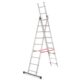 Scara aluminiu, Master, 3 tronsoane, 9 trepte, max 150 kg, 2.58-5.69 m - imagine 2