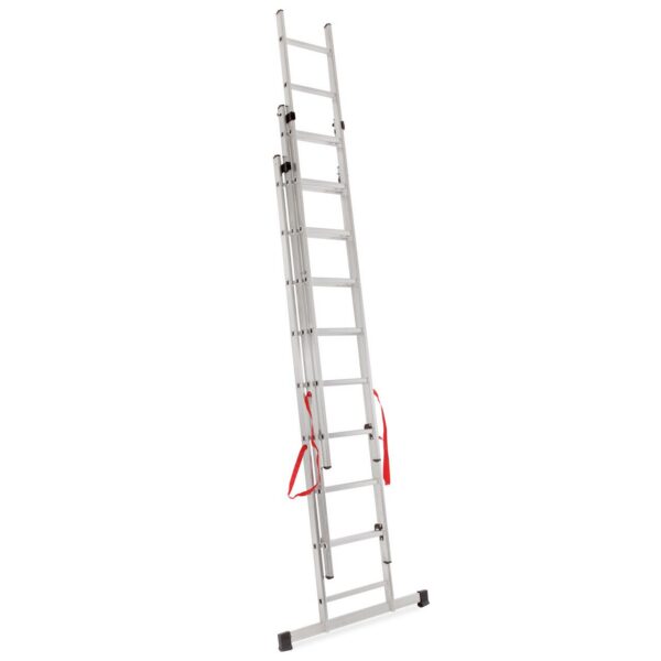 Scara aluminiu, Master, 3 tronsoane, 9 trepte, max 150 kg, 2.58-5.69 m - imagine 3