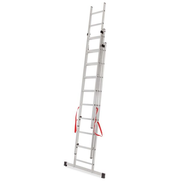 Scara aluminiu, Master, 3 tronsoane, 9 trepte, max 150 kg, 2.58-5.69 m - imagine 4