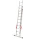 Scara aluminiu, Master, 3 tronsoane, 9 trepte, max 150 kg, 2.58-5.69 m - imagine 4