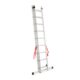 Scara aluminiu, Master, 3 tronsoane, 9 trepte, max 150 kg, 2.58-5.69 m - imagine 6