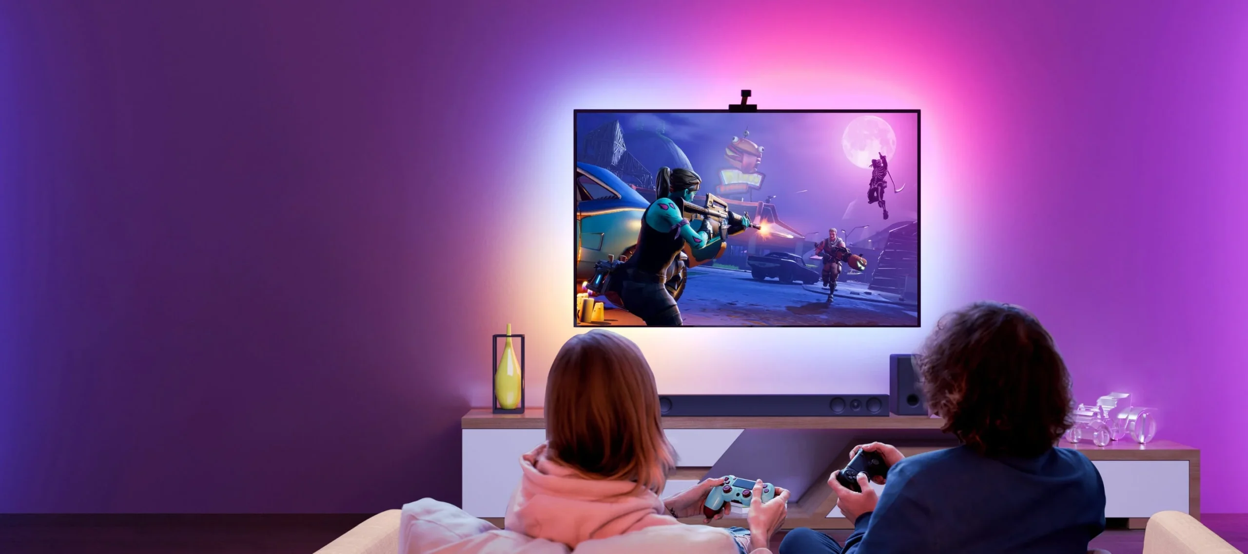 Banda LED TV Govee Immersion Wi-Fi TV RGBIC, Camera ColorSense 1080p HD, 3.8 m 1 Govee Immersion Wi-Fi TV Backlight Kit for Gaming