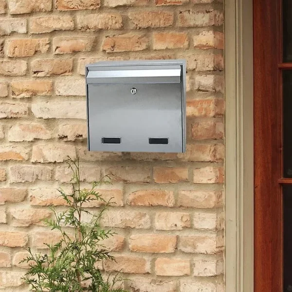 Cutie postala, inox, argintiu, format C4, 36x9x29 cm, Damech - imagine 4