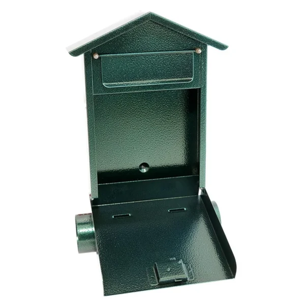Cutie postala, cu loc pentru ziar, verde, format B6, 23x7x37.5 cm, Damech - imagine 3