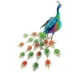 Decoratiune gradina, metalica, paun, 49x35.5x53 cm - imagine 6