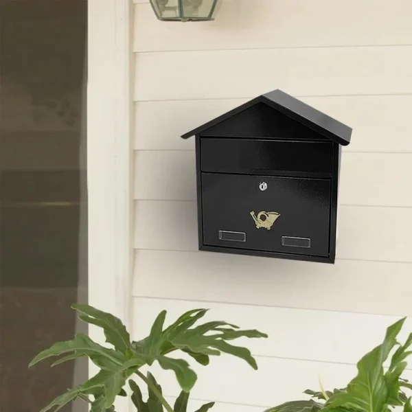 Cutie postala, negru, format C4, 43x12x39 cm, Damech - imagine 4