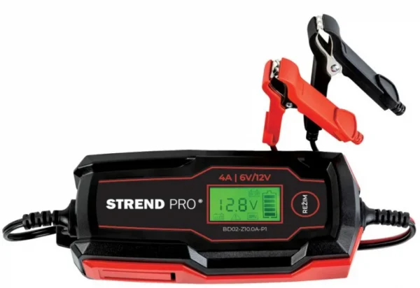 Incarcator baterie auto, 6V/12V, 70 W, 2A/4A, IP65, LCD, Strend Pro - imagine 5