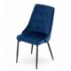 Scaun bucatarie/living, Artool, Imola, catifea, metal, bleumarin, 48.5x61x93.5 cm - imagine 3