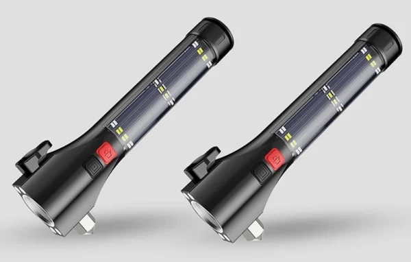 Lanterna Solara LED Superfire D30, USB-C, 310lm, 120m, 200mAh, sonerie, lumina de urgenta - imagine 8