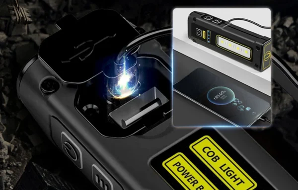 Lanterna Multifunctionala LED Superfire EF01, 300Lm, USB-C, 1000mAh, 10W, Lumina de urgenta - imagine 9