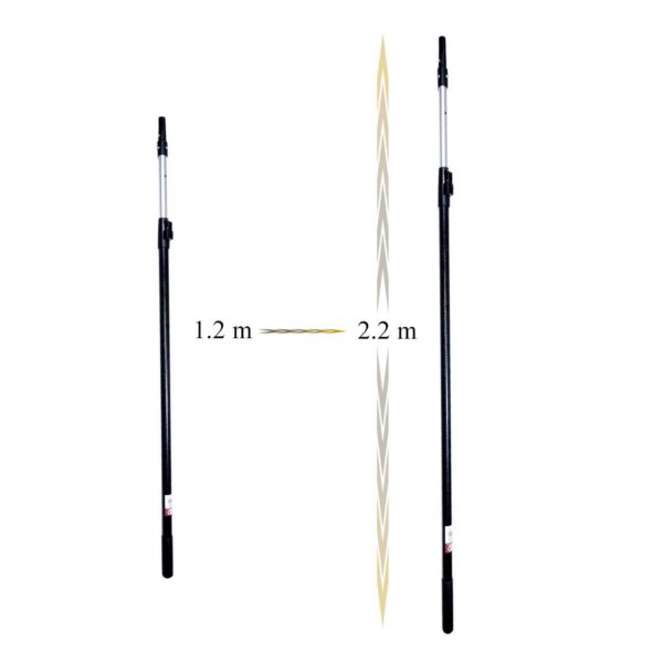 Set gletiera profesionala, inox, 40 cm x 0.4 mm, suport, maner prelungitor 1.2-2.2 m, Ergolite - imagine 3
